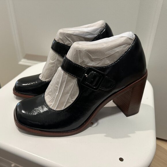 Sofft Shauna Black Patent Leather Heel NWT - Picture 1 of 9